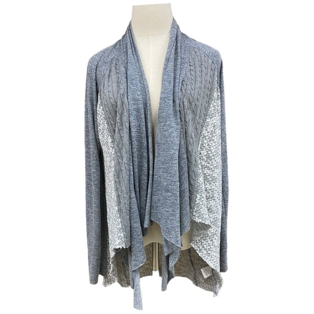 Anthropologie Tiny Stratigraphy Drape Open Front Cardigan Size M